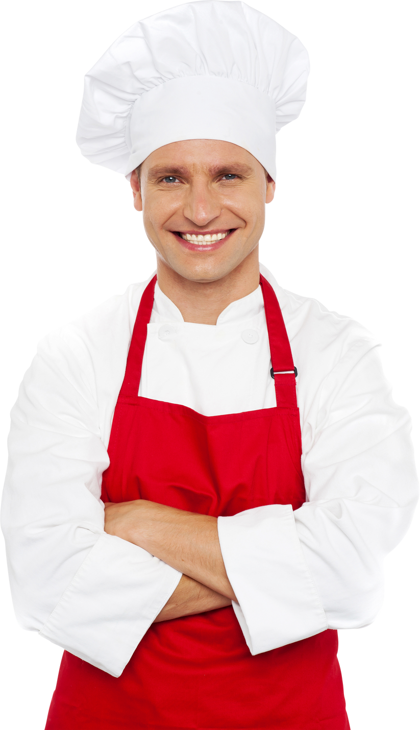 Male Chef Standing And Smiling